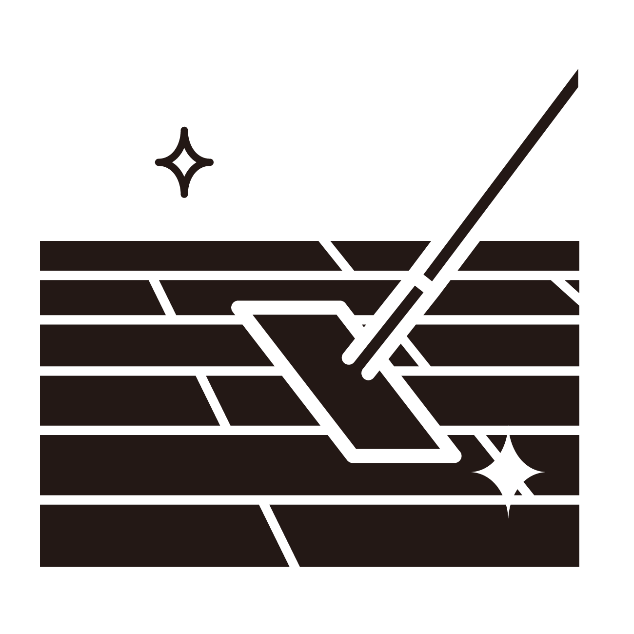 フローリングのイラスト